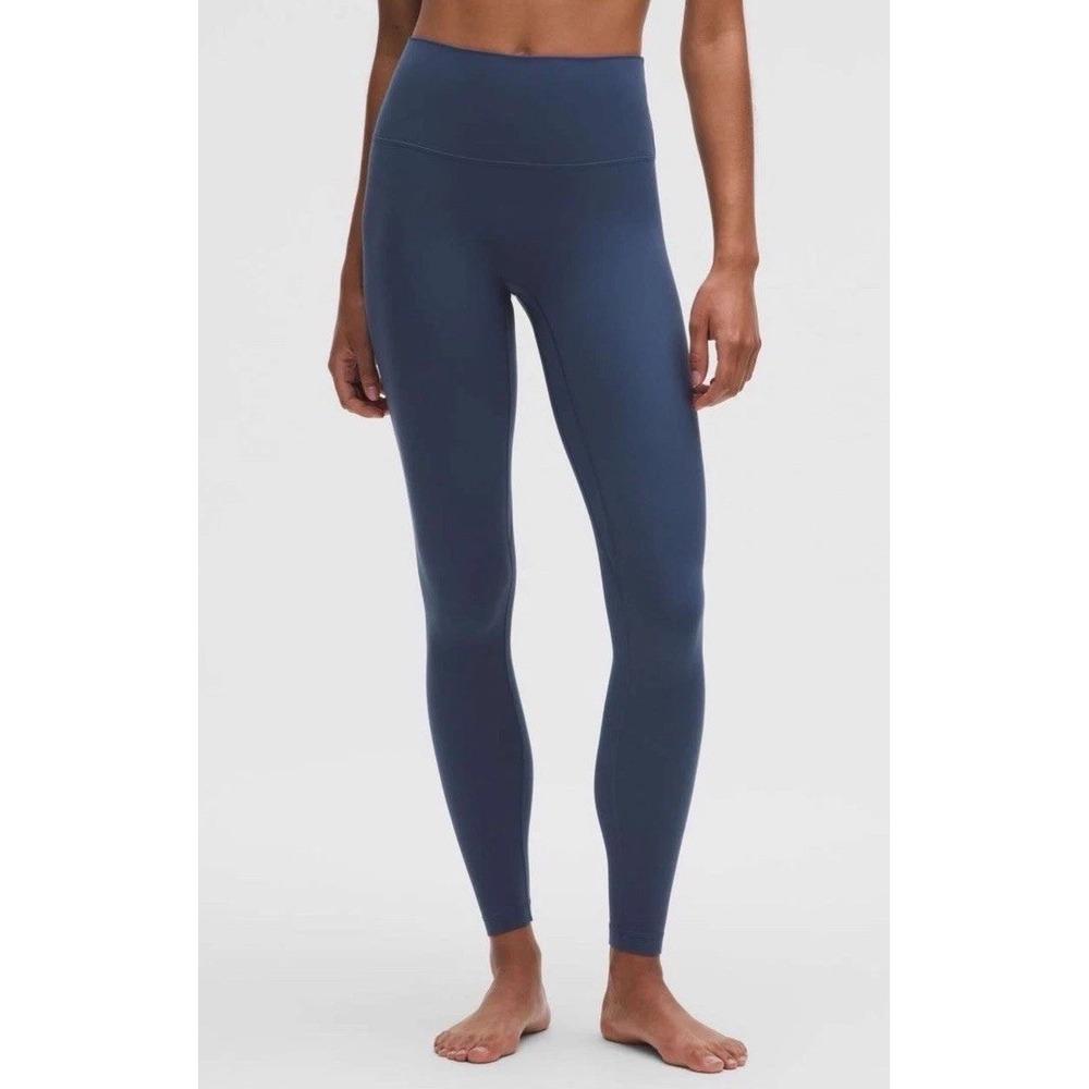 Lululemon Women's size 2 29" Ins Blue Twill Align High-Rise Leggings a5